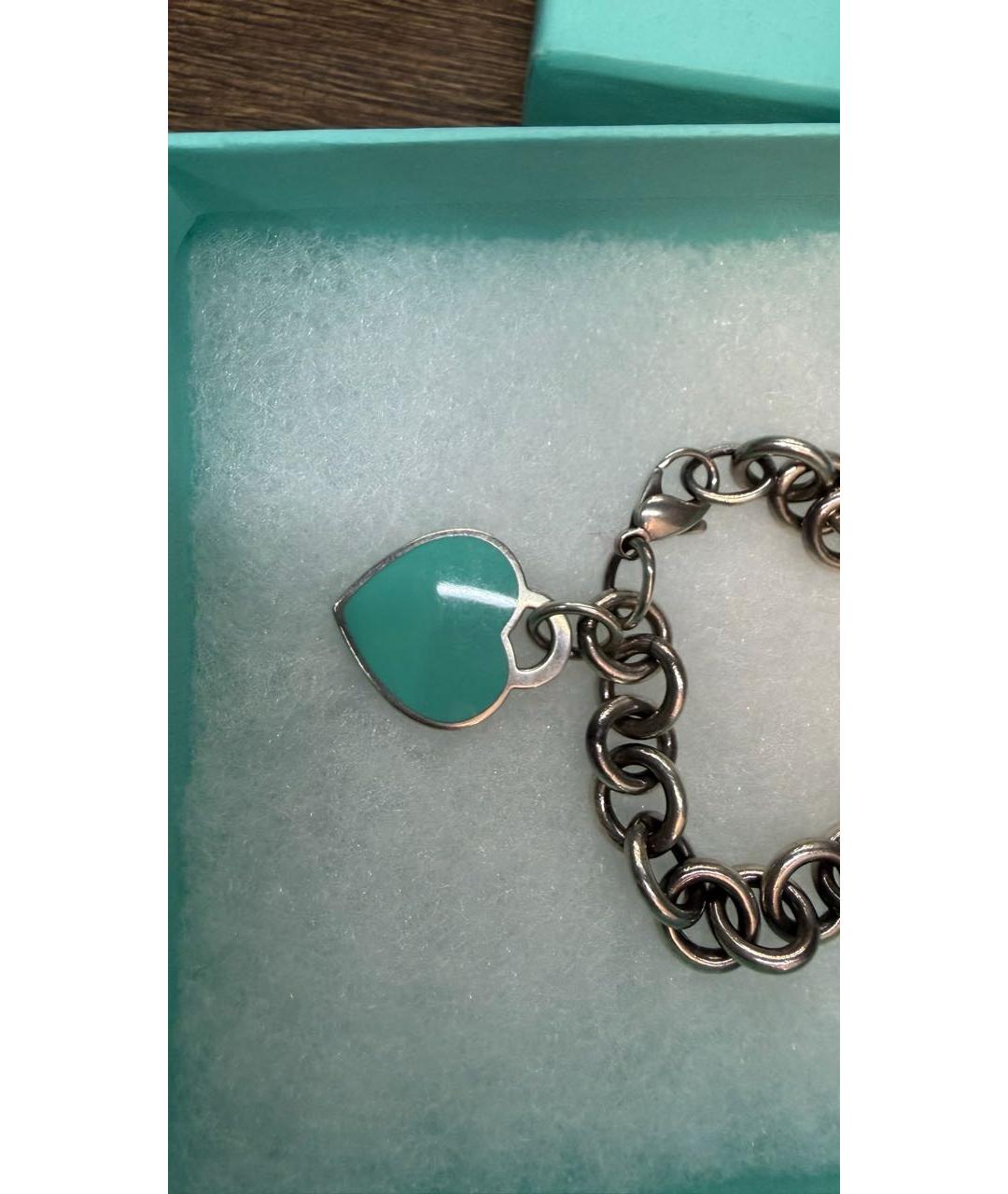 TIFFANY&CO Белый серебряный браслет, фото 4