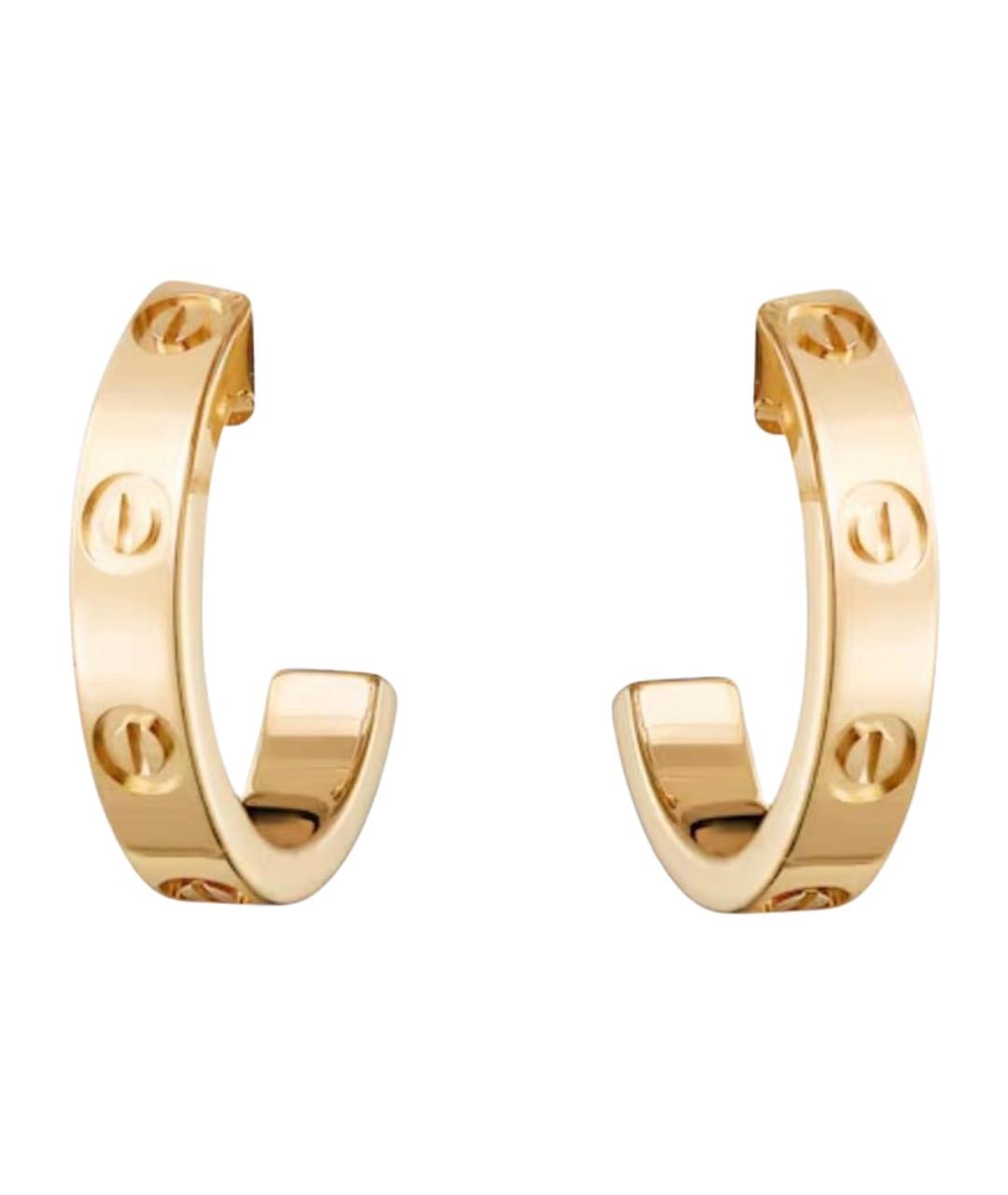 CARTIER Золотые серьги из желтого золота, фото 1