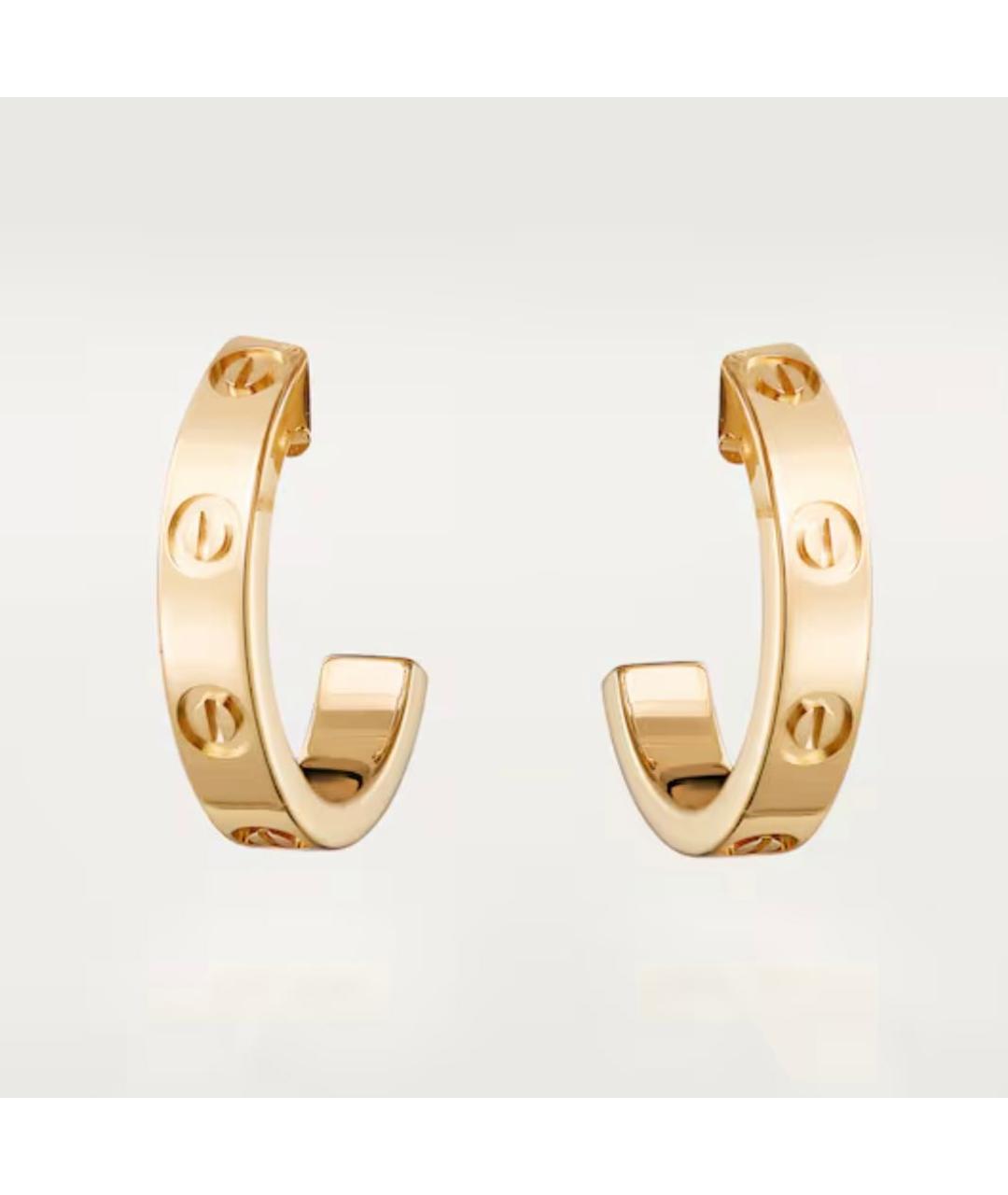 CARTIER Золотые серьги из желтого золота, фото 5