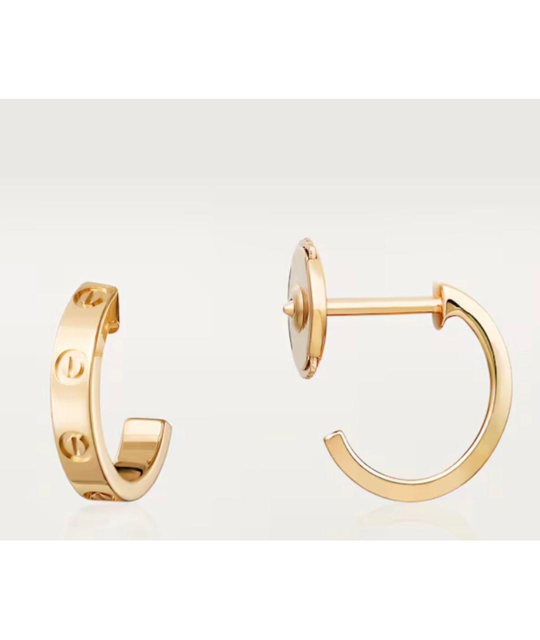 CARTIER Золотые серьги из желтого золота, фото 4