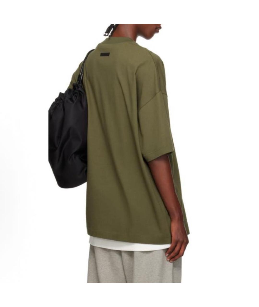 FEAR OF GOD ESSENTIALS Хаки футболка, фото 4