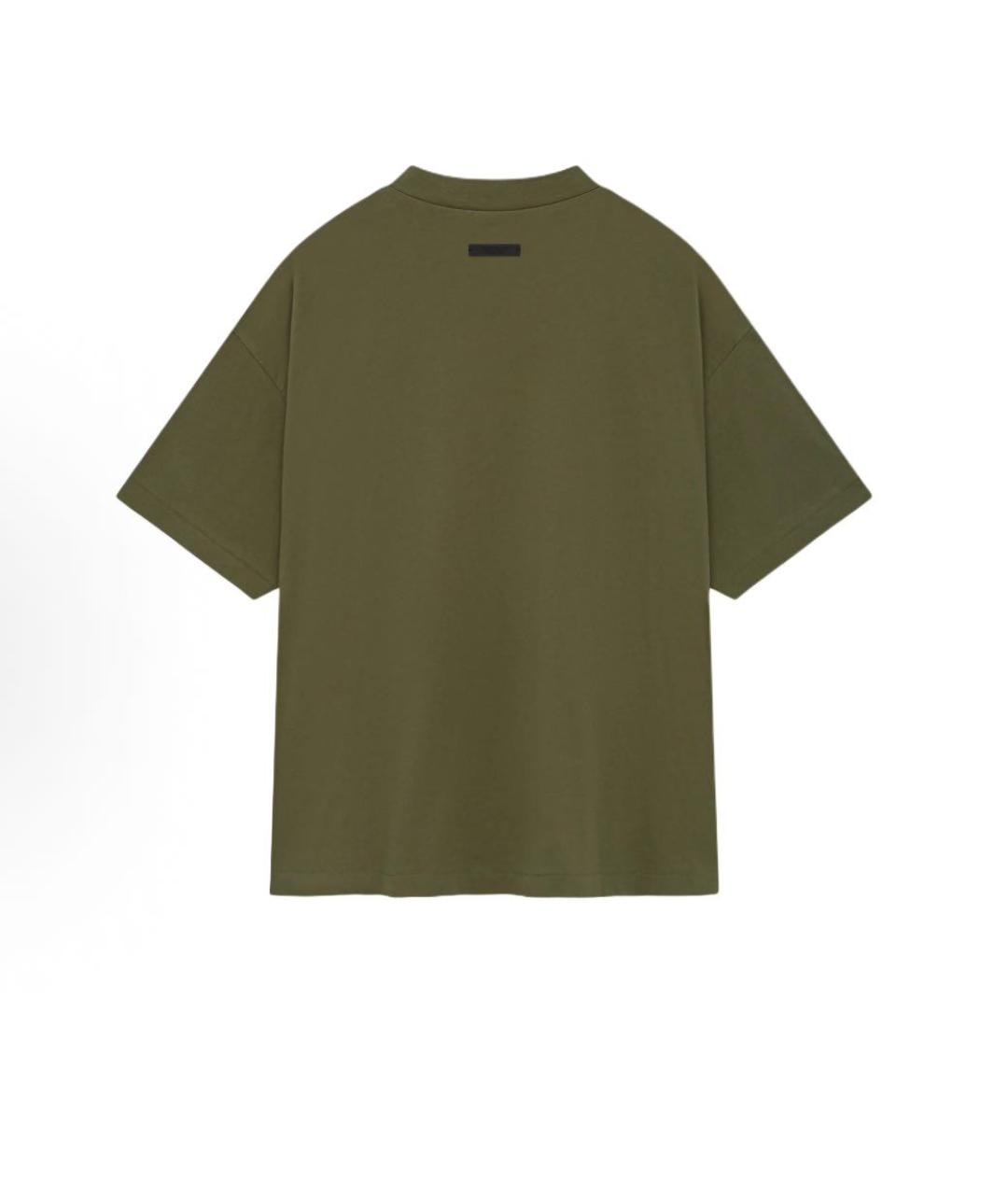 FEAR OF GOD ESSENTIALS Хаки футболка, фото 2