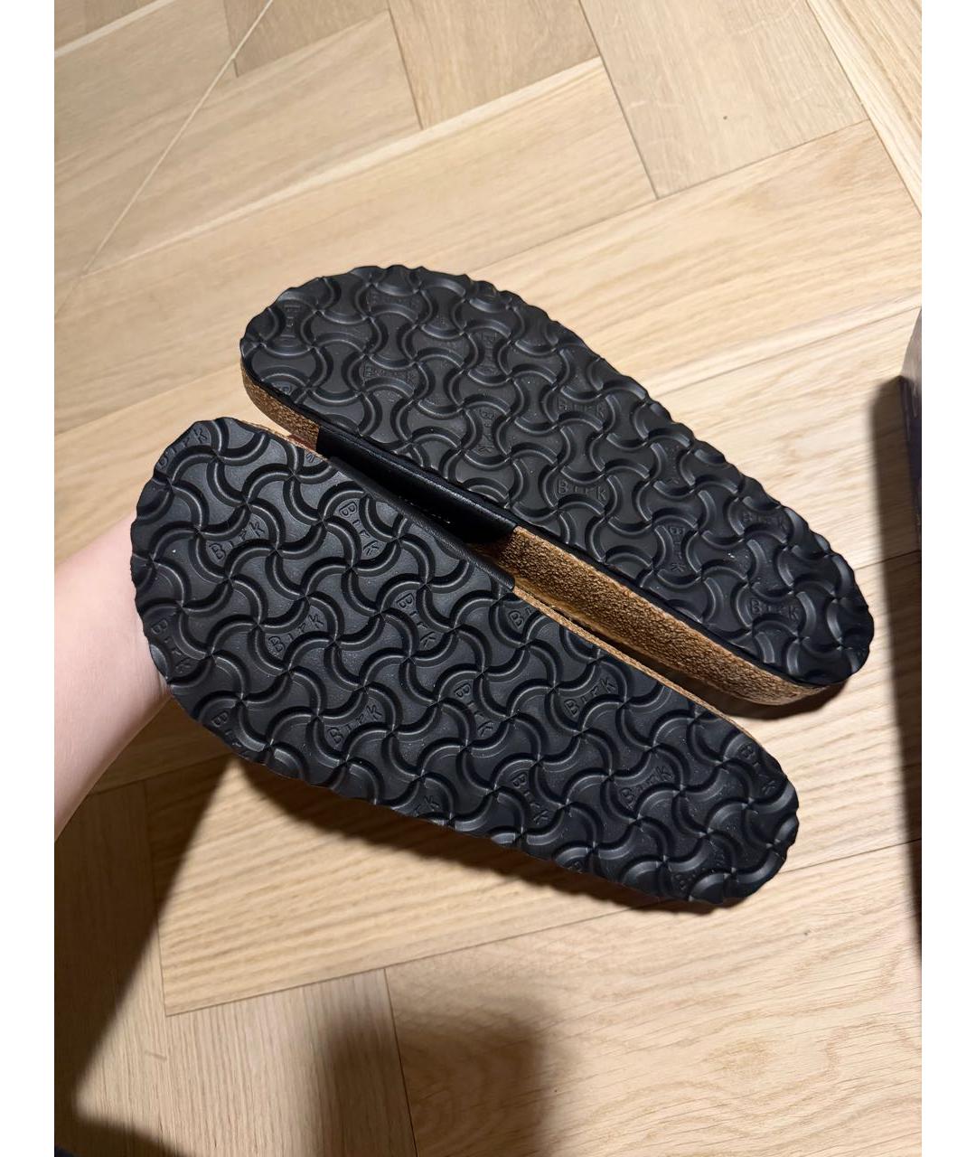 BIRKENSTOCK Черные шлепанцы, фото 5