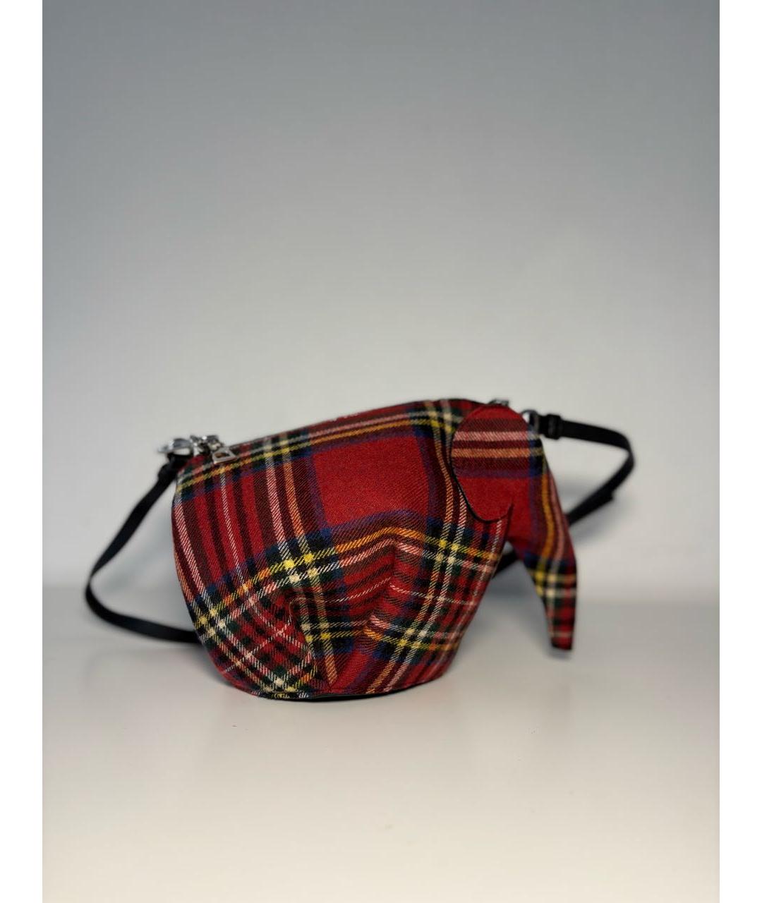 LOEWE Красная шерстяная сумка через плечо, фото 2