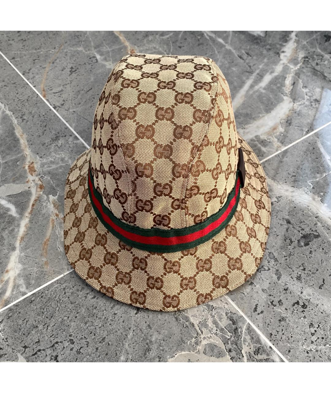 GUCCI Бежевая панама, фото 2