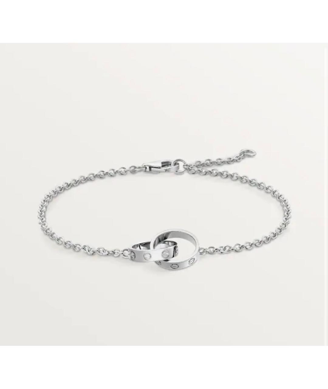 CARTIER Серебряный браслет из белого золота, фото 5