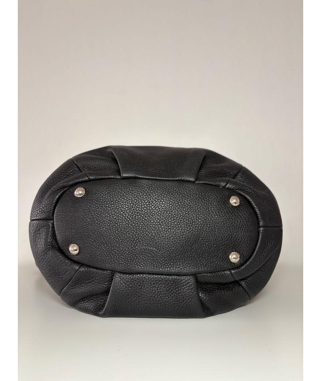 PRADA Черная кожаная сумка тоут, фото 5