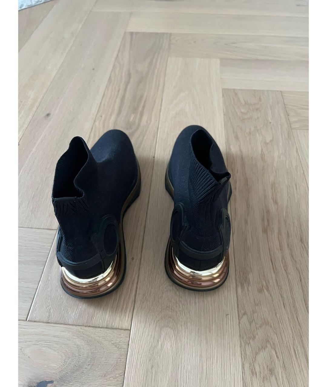 FERRAGAMO Черные синтетические кроссовки, фото 3