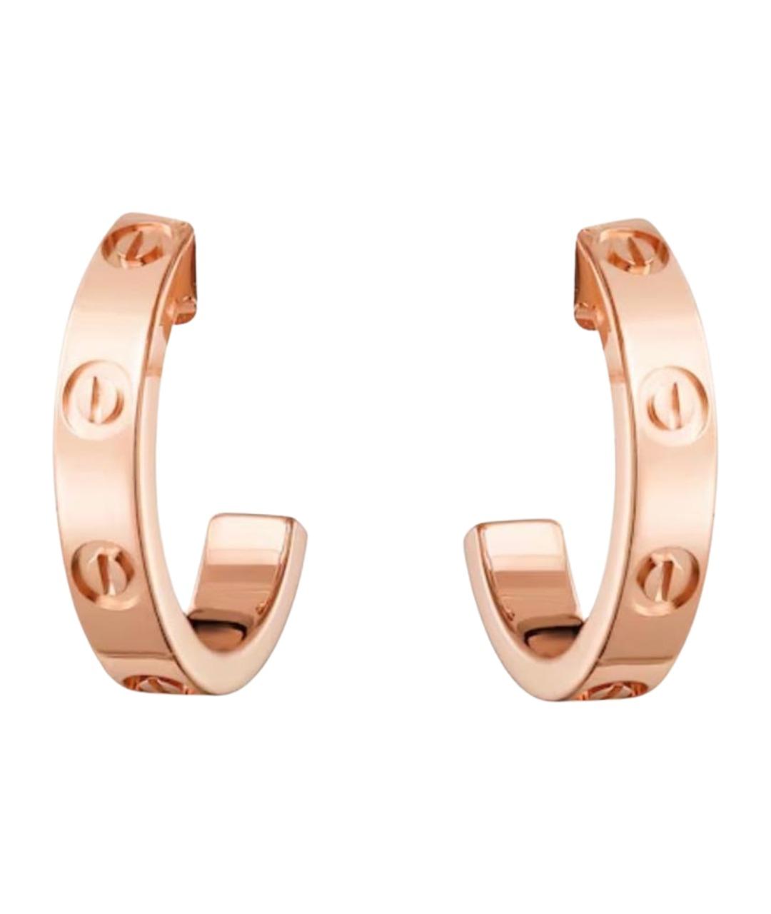 CARTIER Золотые серьги из розового золота, фото 1