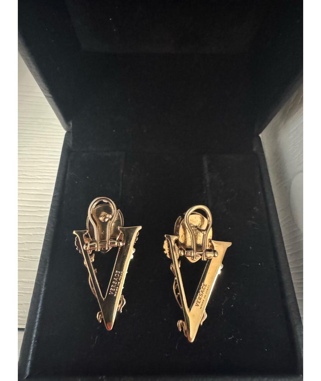 VERSACE Золотые серьги из желтого золота, фото 2