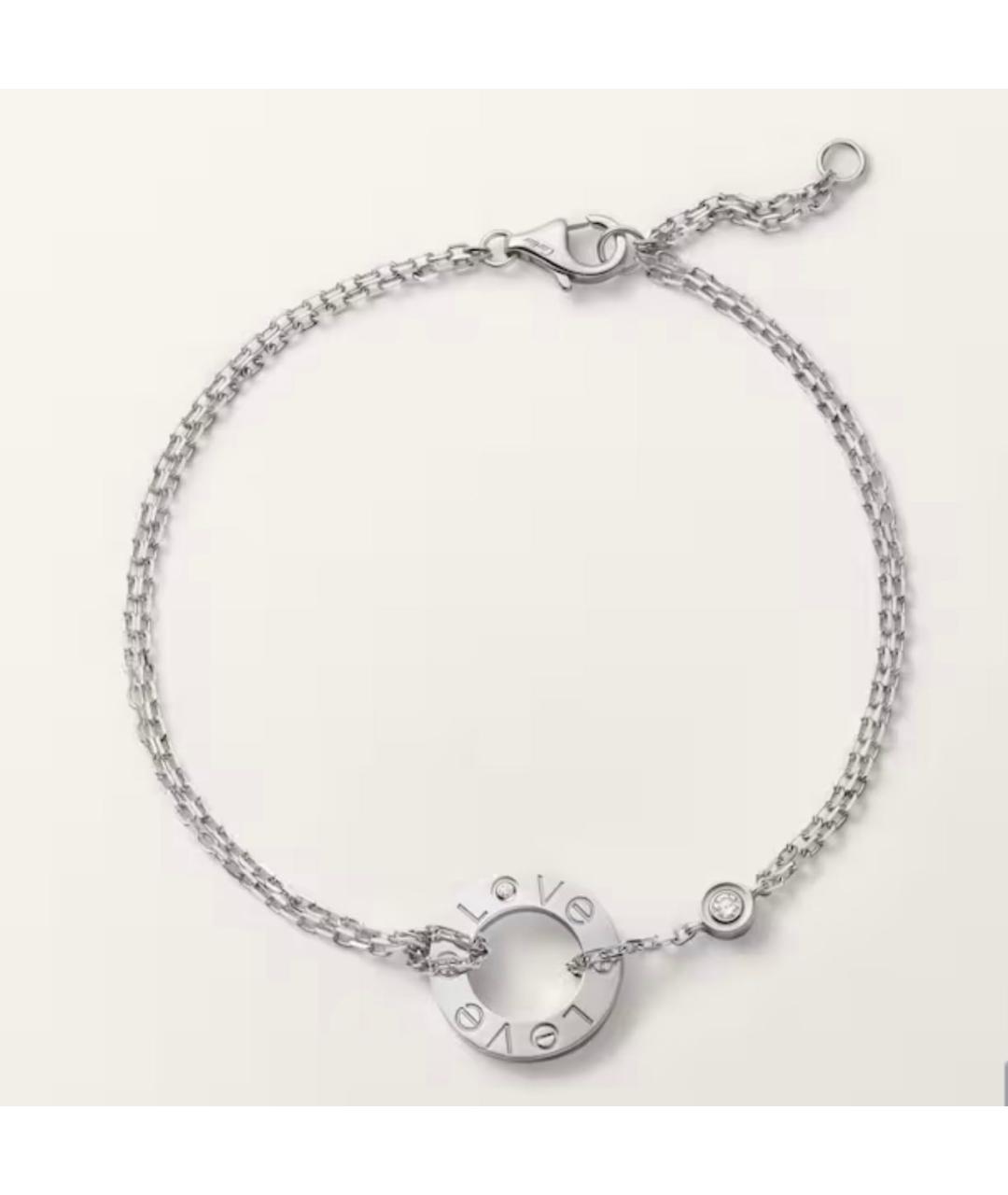 CARTIER Серебряный браслет из белого золота, фото 3