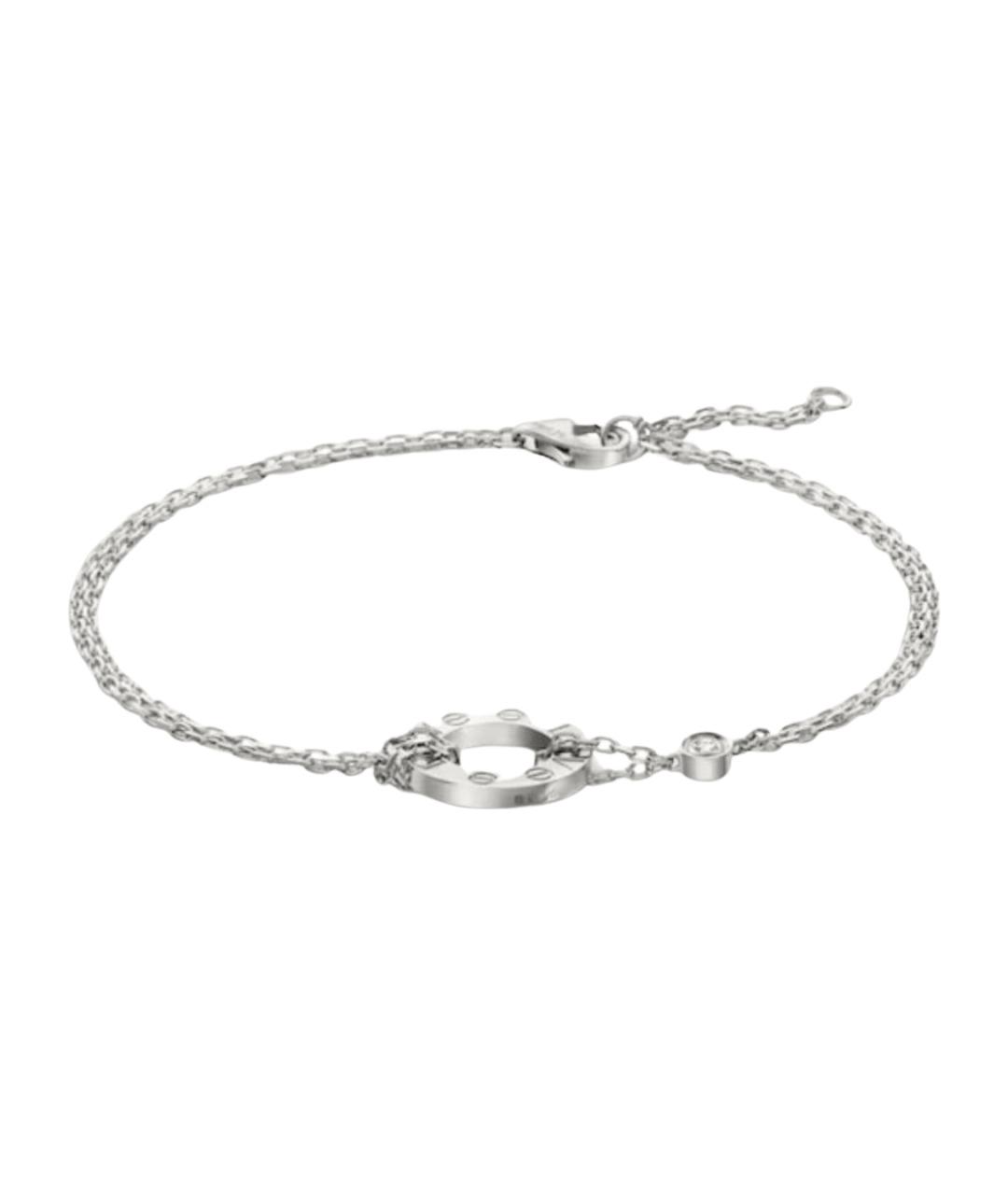 CARTIER Серебряный браслет из белого золота, фото 1