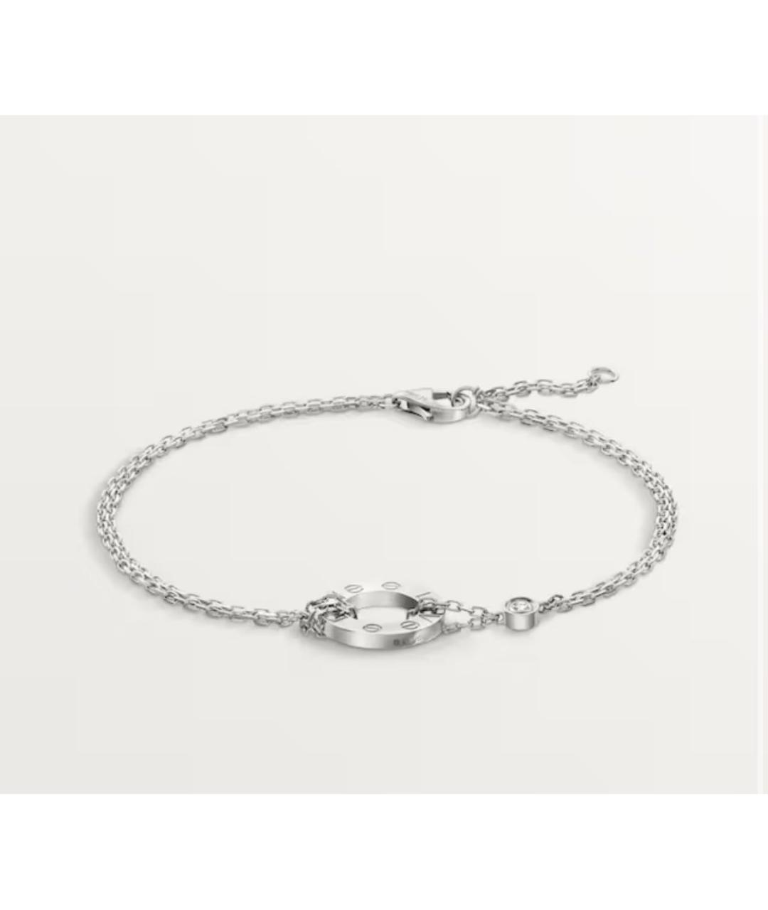 CARTIER Серебряный браслет из белого золота, фото 6