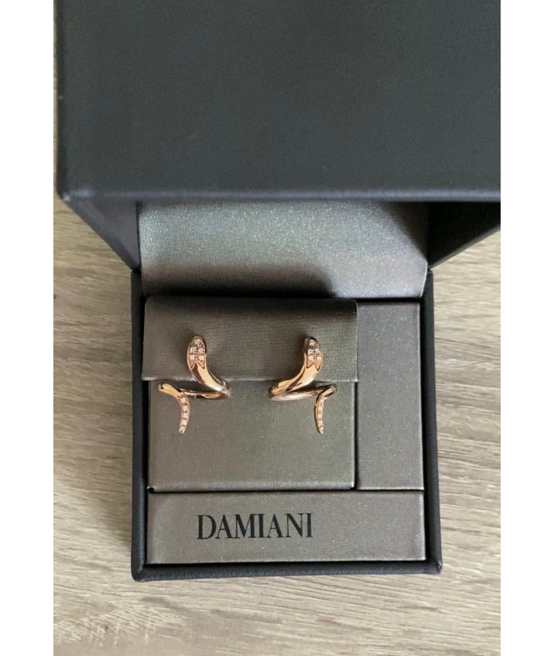 DAMIANI Золотые серьги из розового золота, фото 2