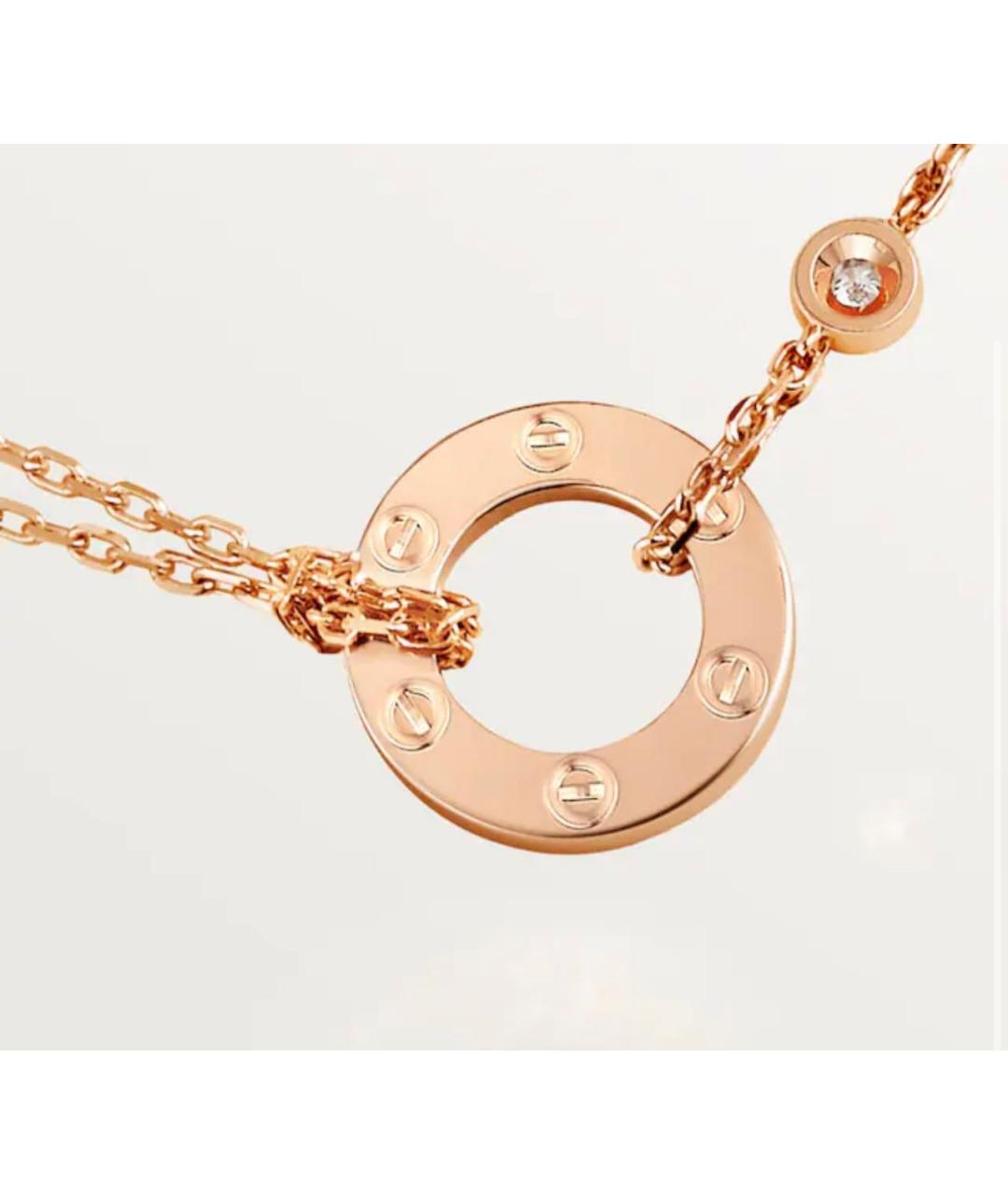 CARTIER Золотое колье из розового золота, фото 3