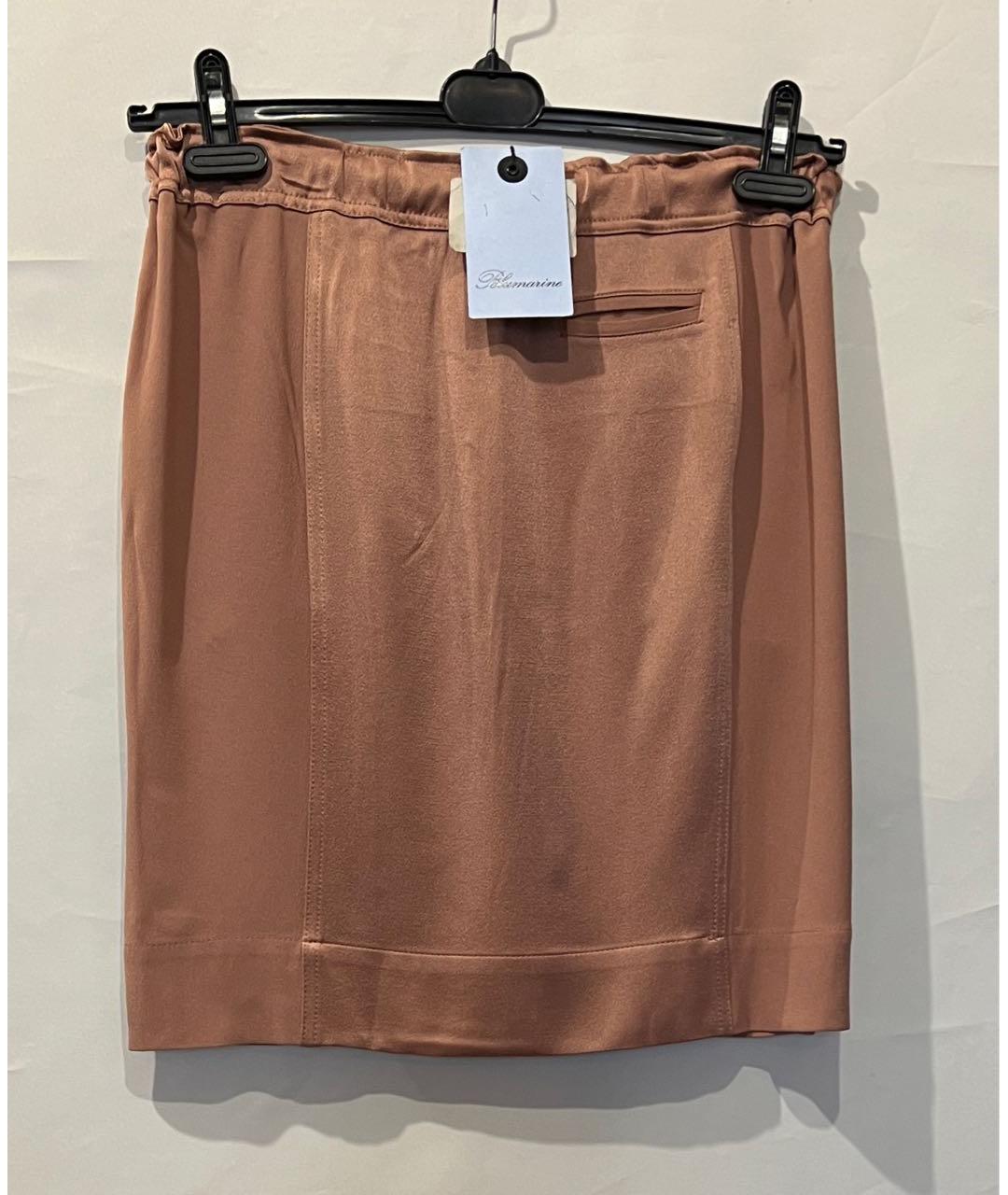 BLUMARINE Розовая вискозная юбка миди, фото 6