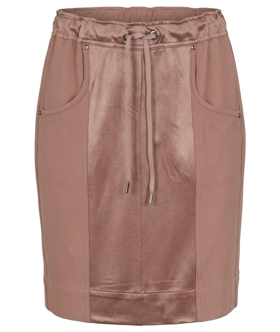 BLUMARINE Розовая вискозная юбка миди, фото 1