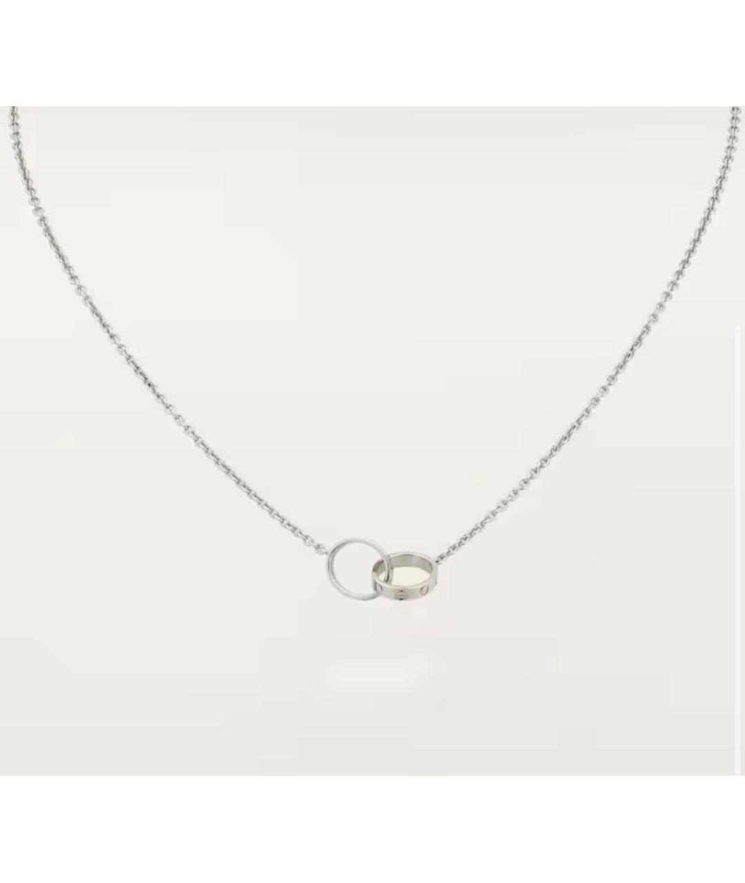CARTIER Серебряное колье из белого золота, фото 5
