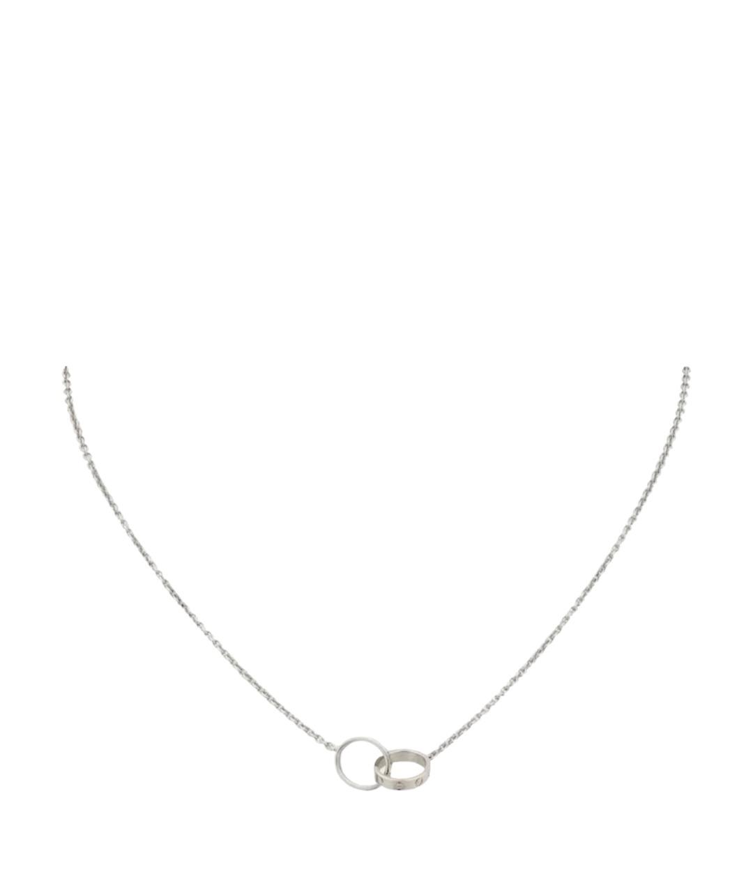 CARTIER Серебряное колье из белого золота, фото 1