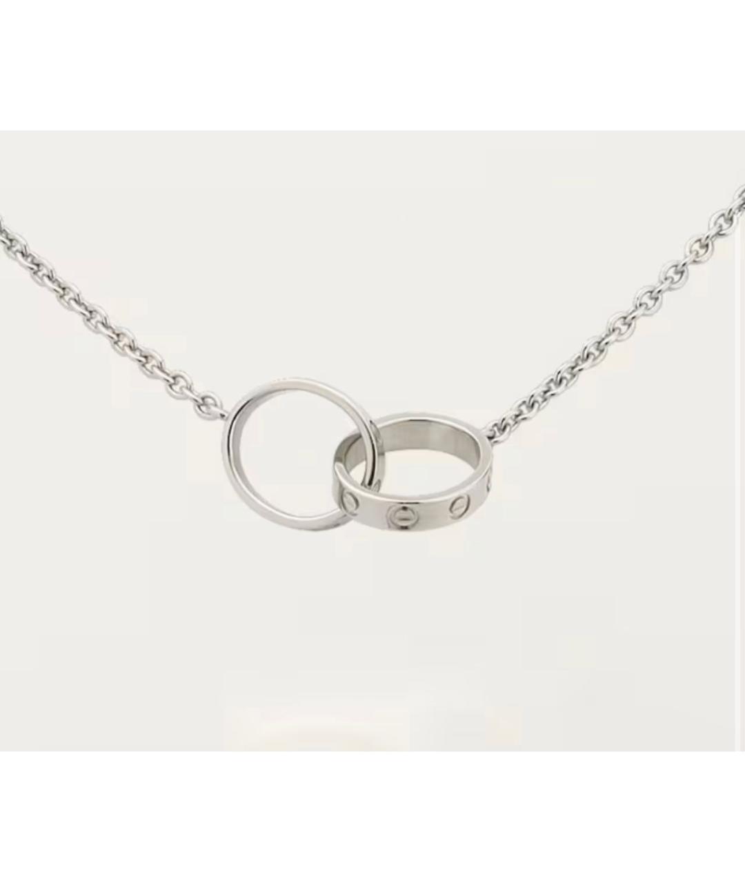 CARTIER Серебряное колье из белого золота, фото 4