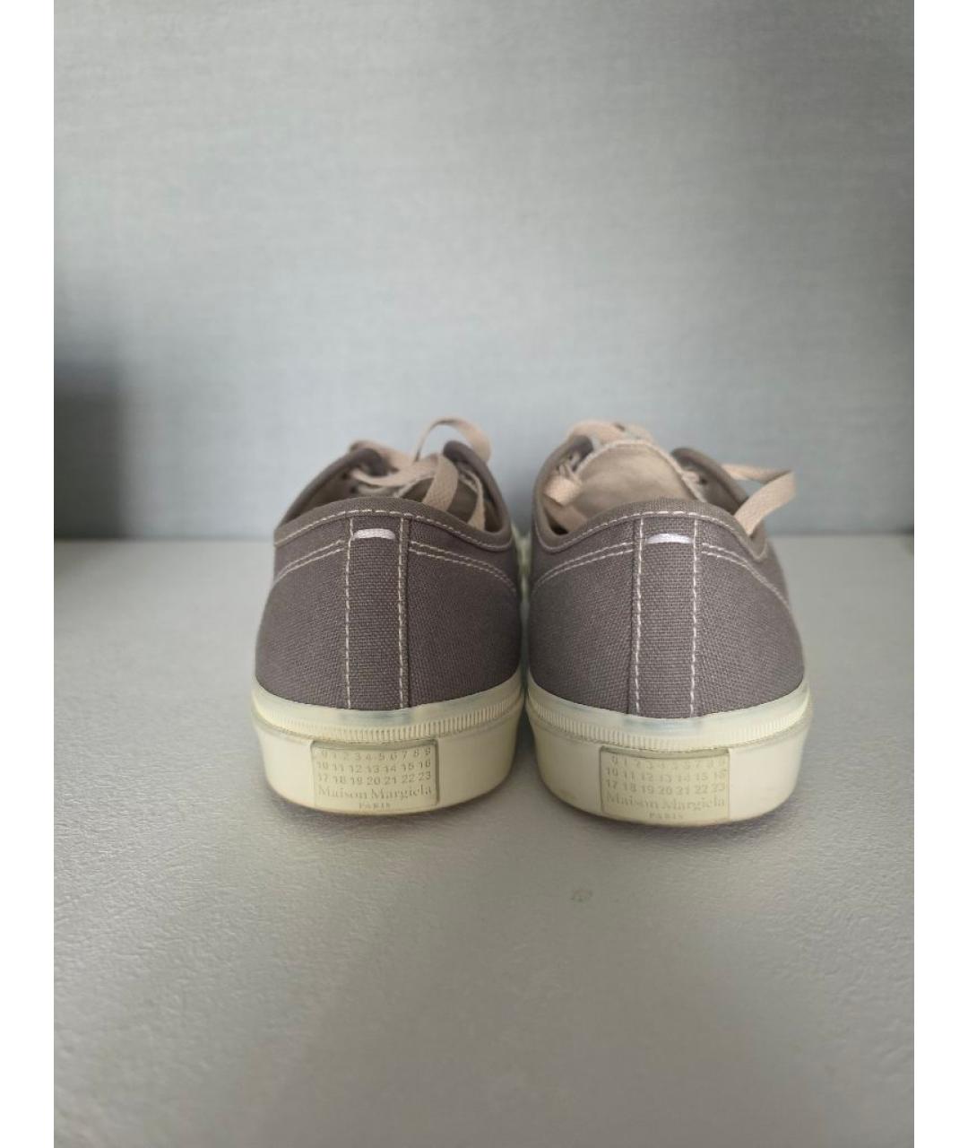 MAISON MARGIELA Антрацитовые кеды, фото 4