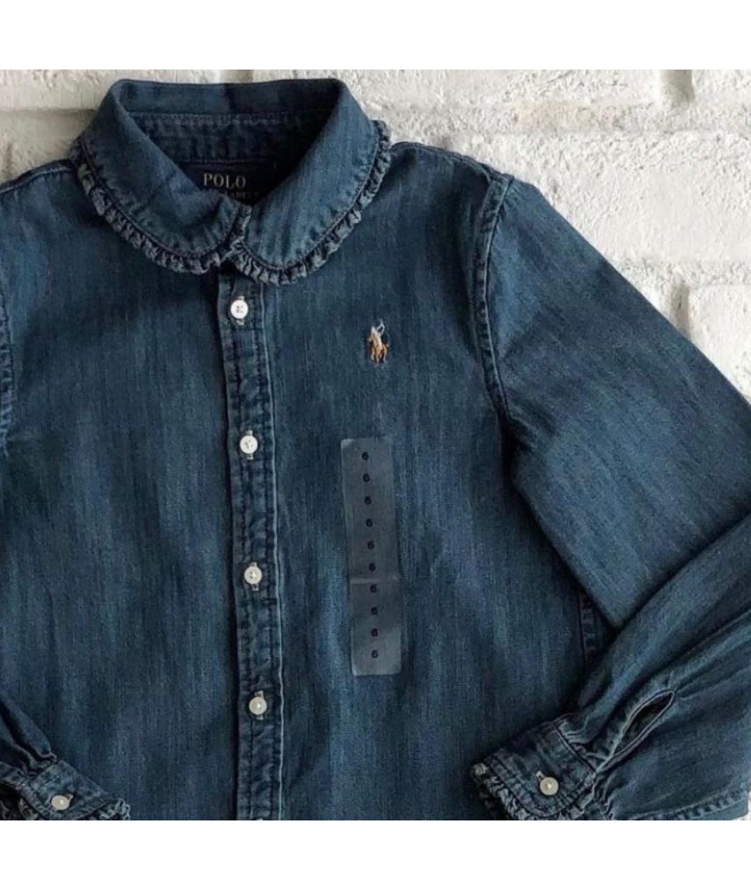 POLO RALPH LAUREN Зеленая деним рубашка/блузка, фото 2