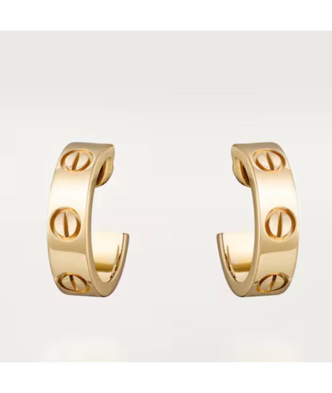 CARTIER Золотые серьги из желтого золота, фото 5