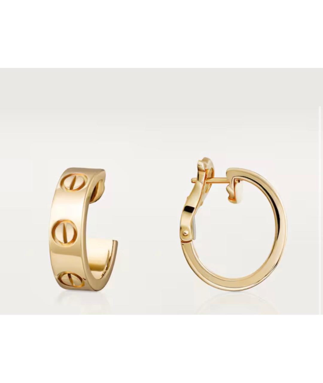 CARTIER Золотые серьги из желтого золота, фото 4