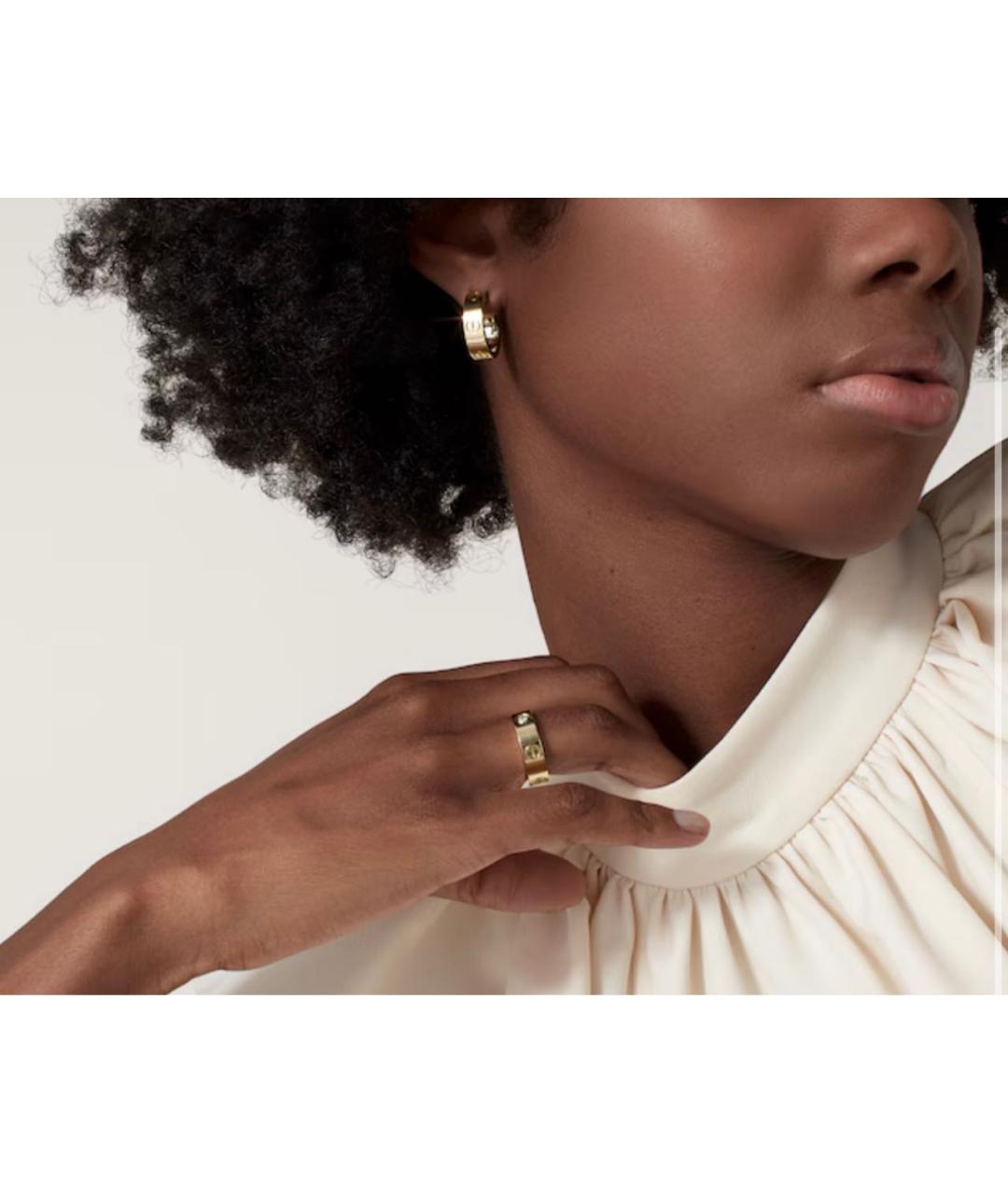 CARTIER Золотые серьги из желтого золота, фото 2