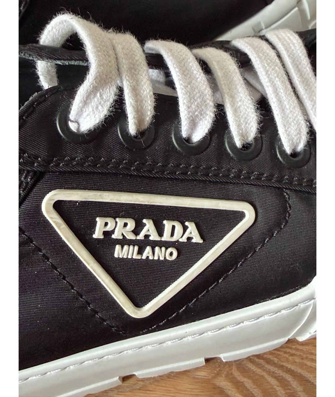 PRADA Черные кеды, фото 5