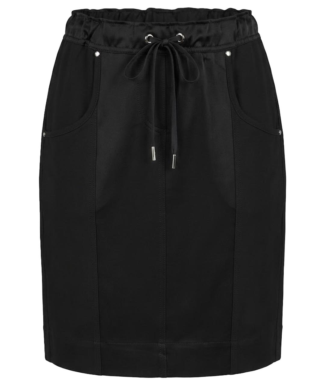 BLUMARINE Черная вискозная юбка миди, фото 1
