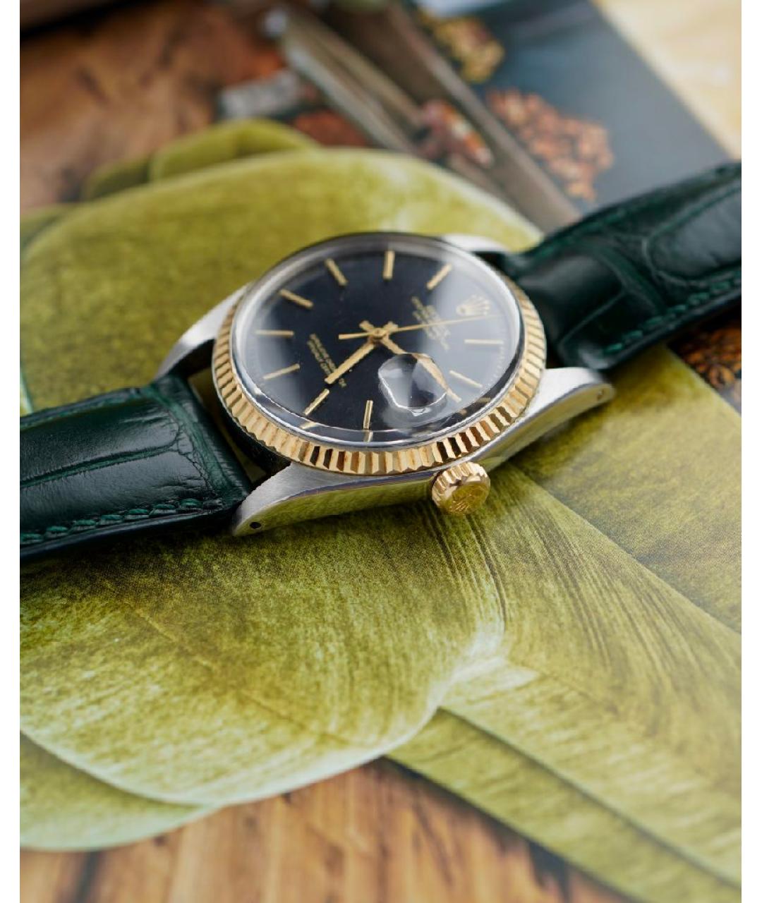 ROLEX Черные часы, фото 4