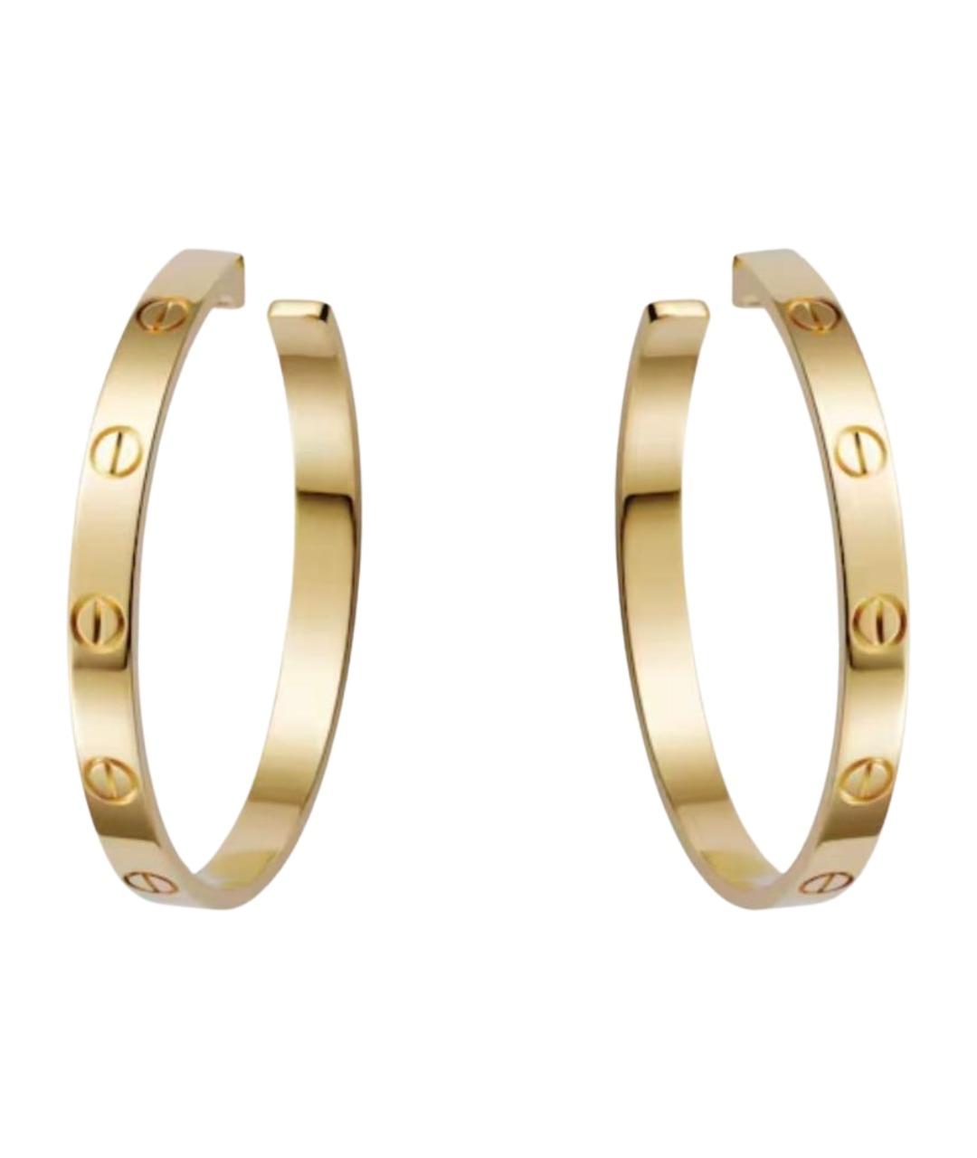 CARTIER Золотые серьги из желтого золота, фото 1