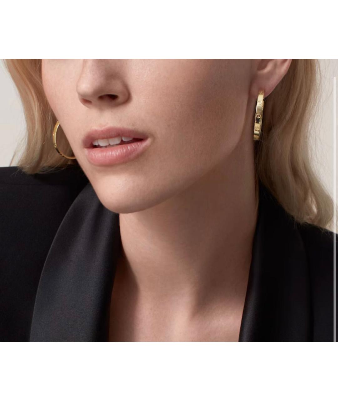 CARTIER Золотые серьги из желтого золота, фото 2