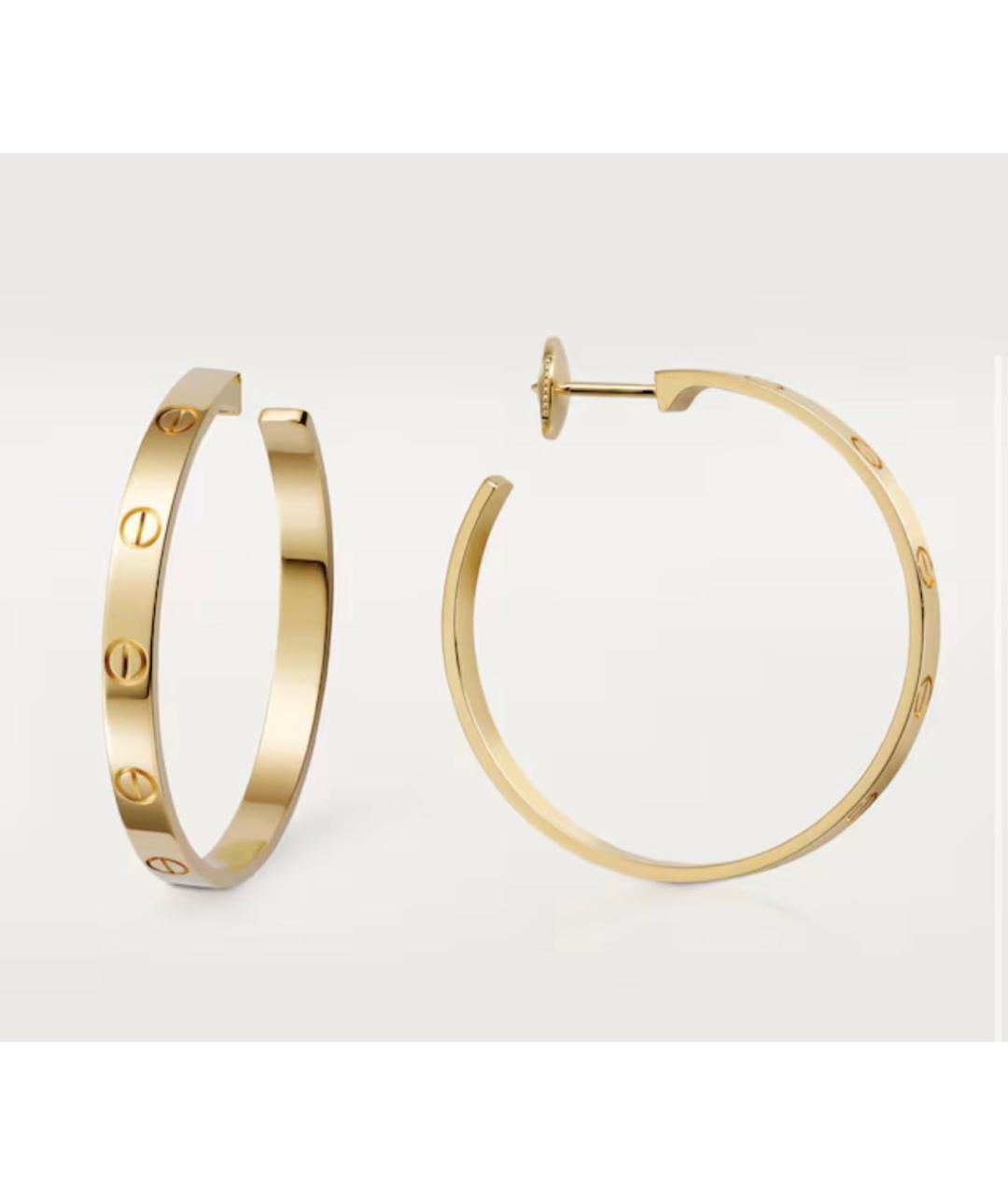 CARTIER Золотые серьги из желтого золота, фото 3