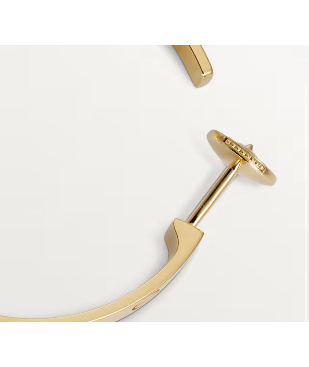 CARTIER Золотые серьги из желтого золота, фото 4
