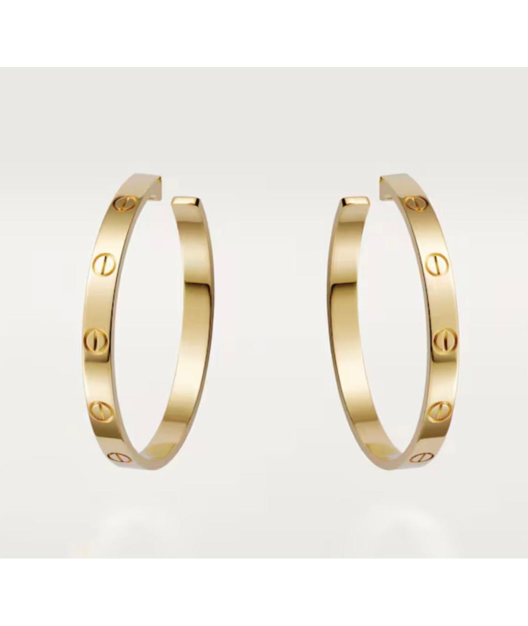 CARTIER Золотые серьги из желтого золота, фото 5