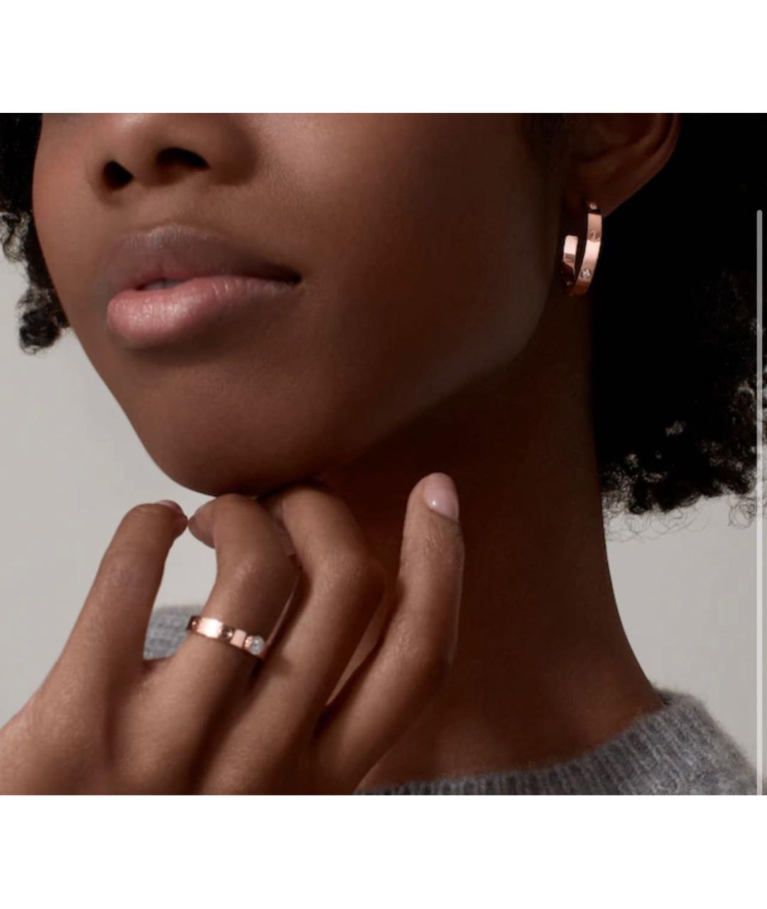 CARTIER Золотые серьги из розового золота, фото 2