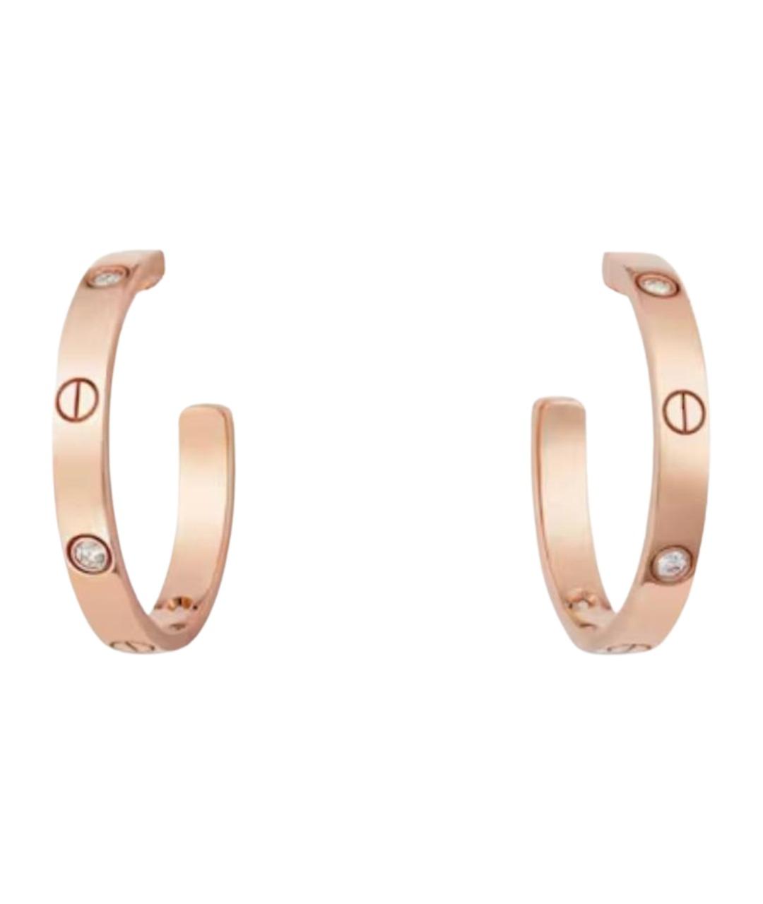 CARTIER Золотые серьги из розового золота, фото 1