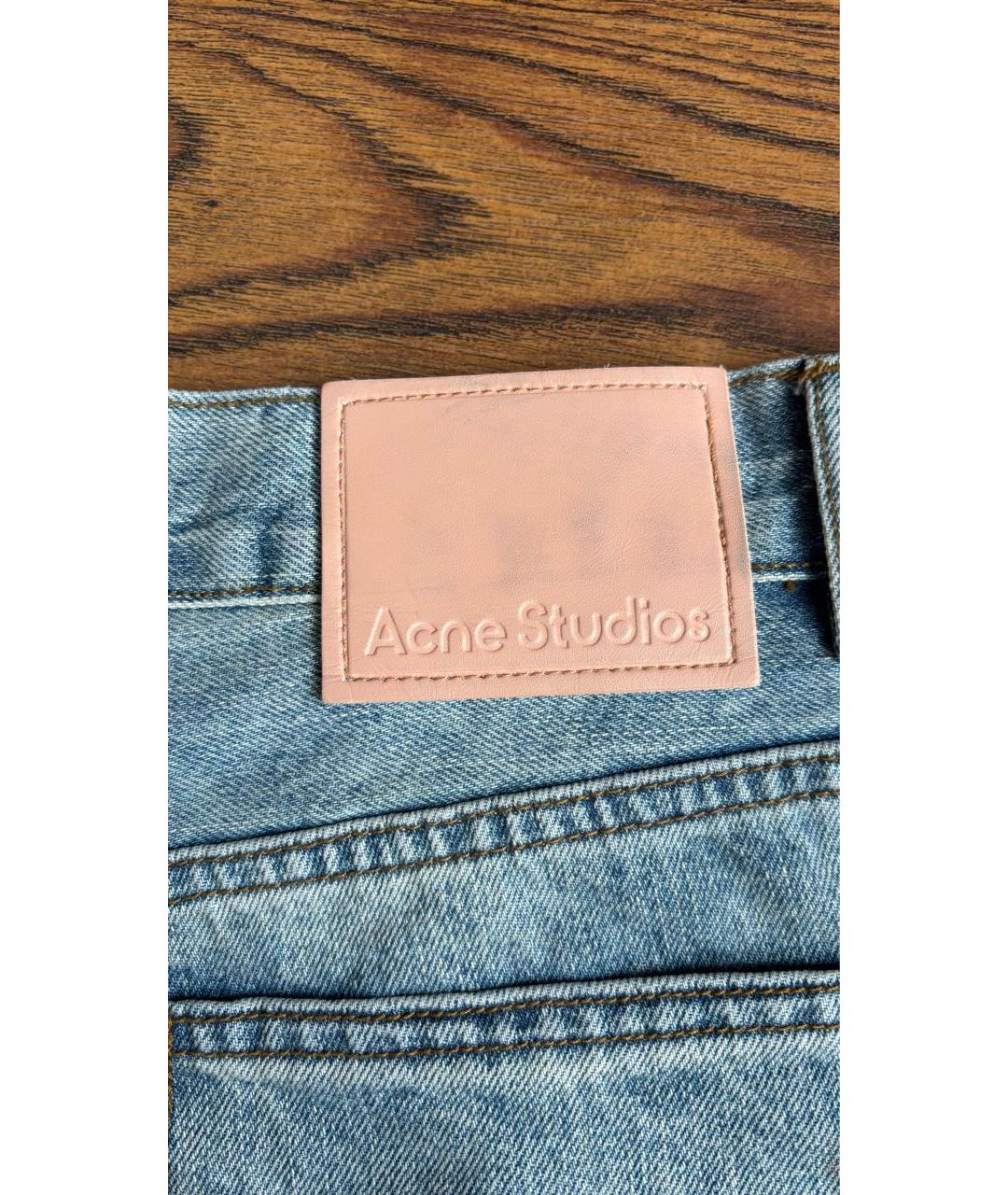 ACNE STUDIOS Синие хлопковые шорты, фото 6