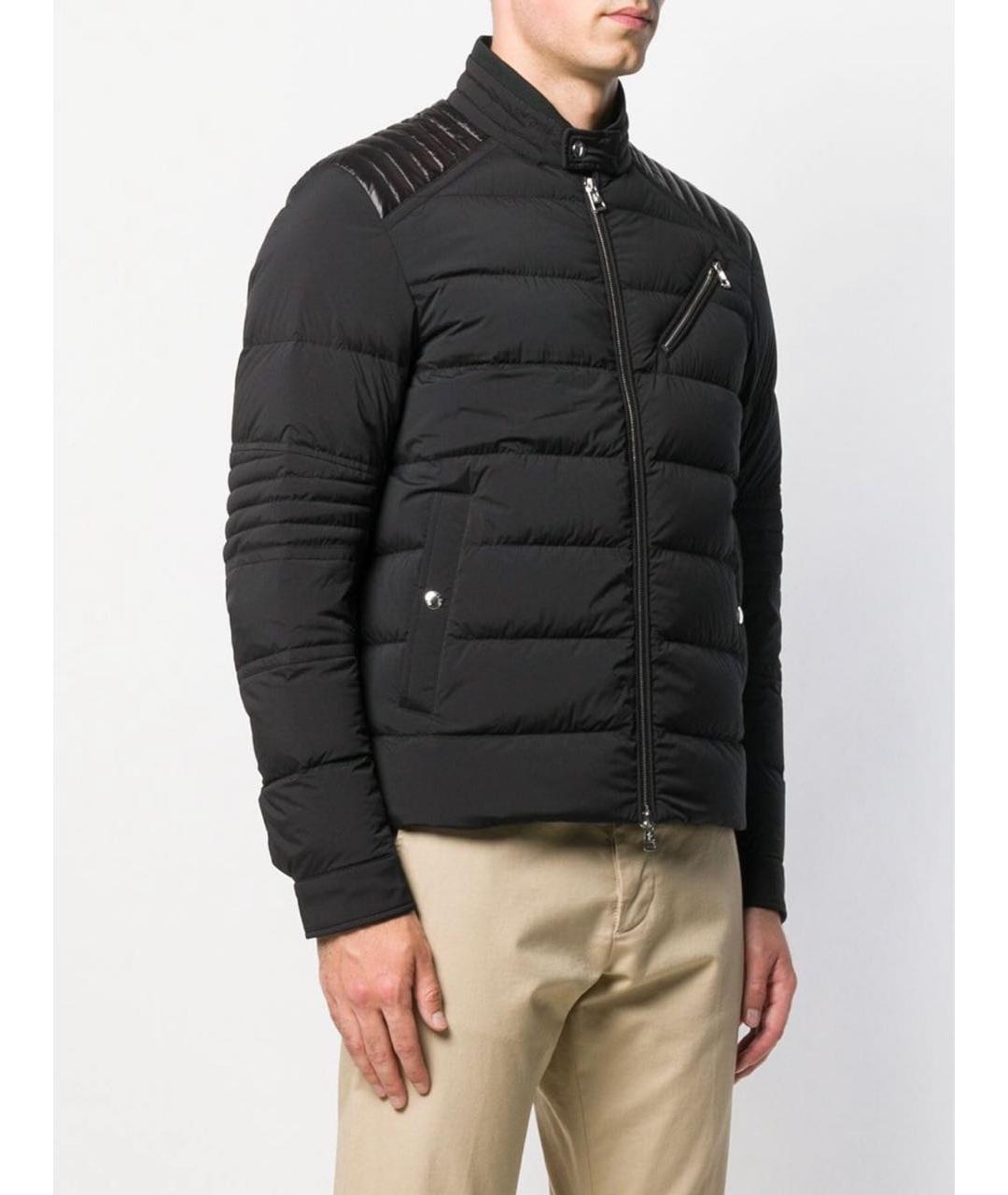 MONCLER Черная полиамидовая куртка, фото 3