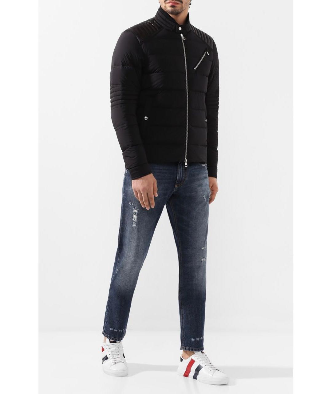 MONCLER Черная полиамидовая куртка, фото 5