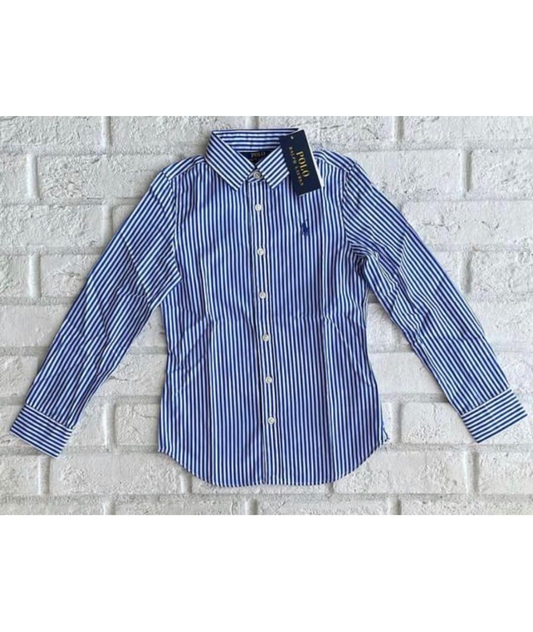 POLO RALPH LAUREN Голубая хлопковая рубашка/блузка, фото 2