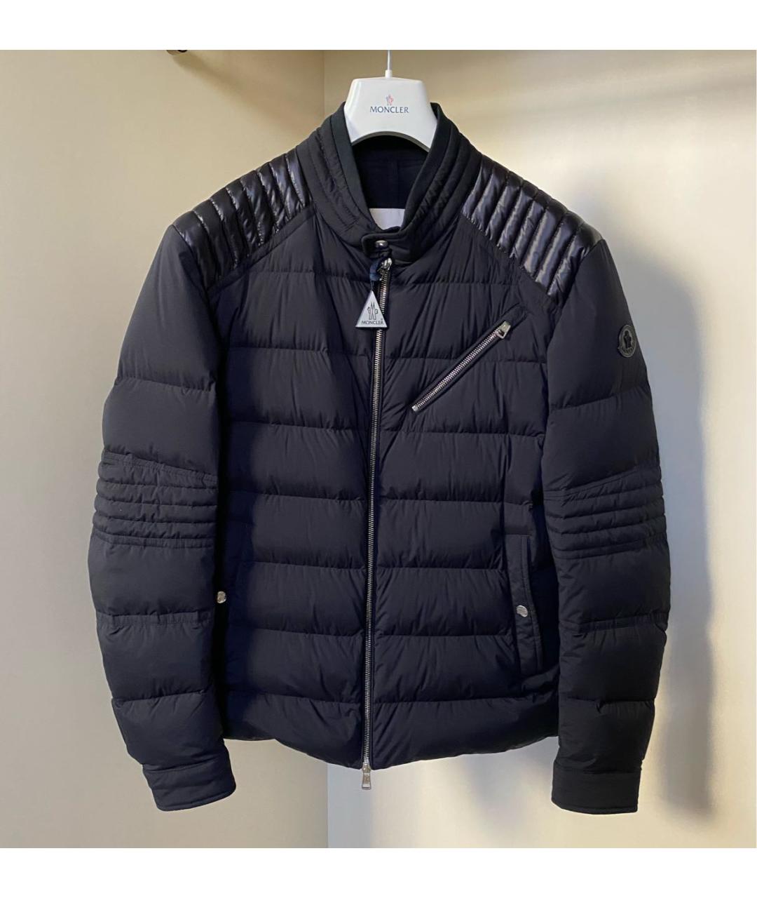 MONCLER Черная полиамидовая куртка, фото 6