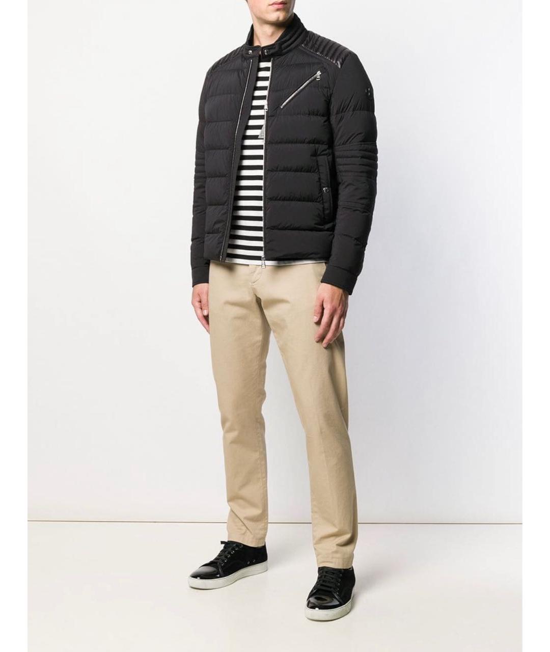 MONCLER Черная полиамидовая куртка, фото 2