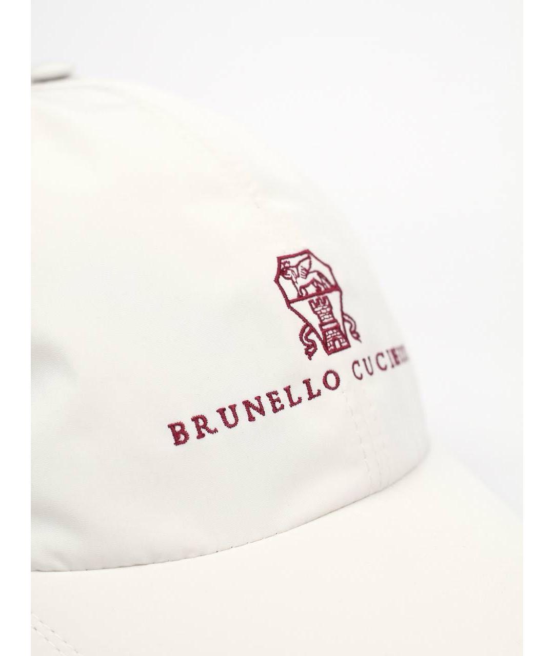 BRUNELLO CUCINELLI Белая кепка/бейсболка, фото 4