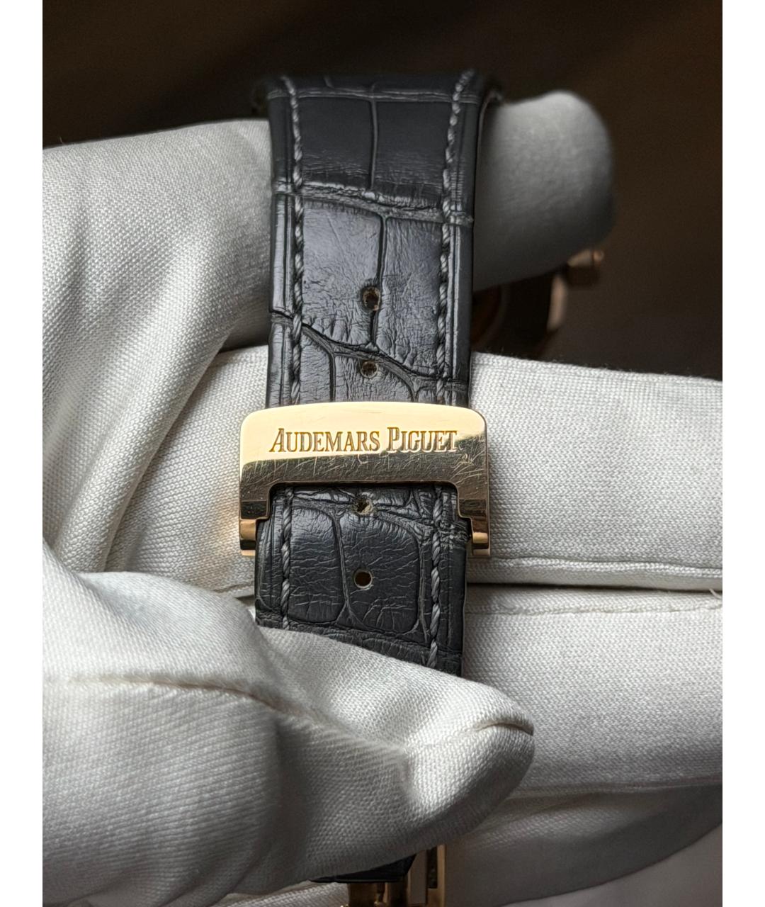 Audemars Piguet Черные часы из розового золота, фото 9