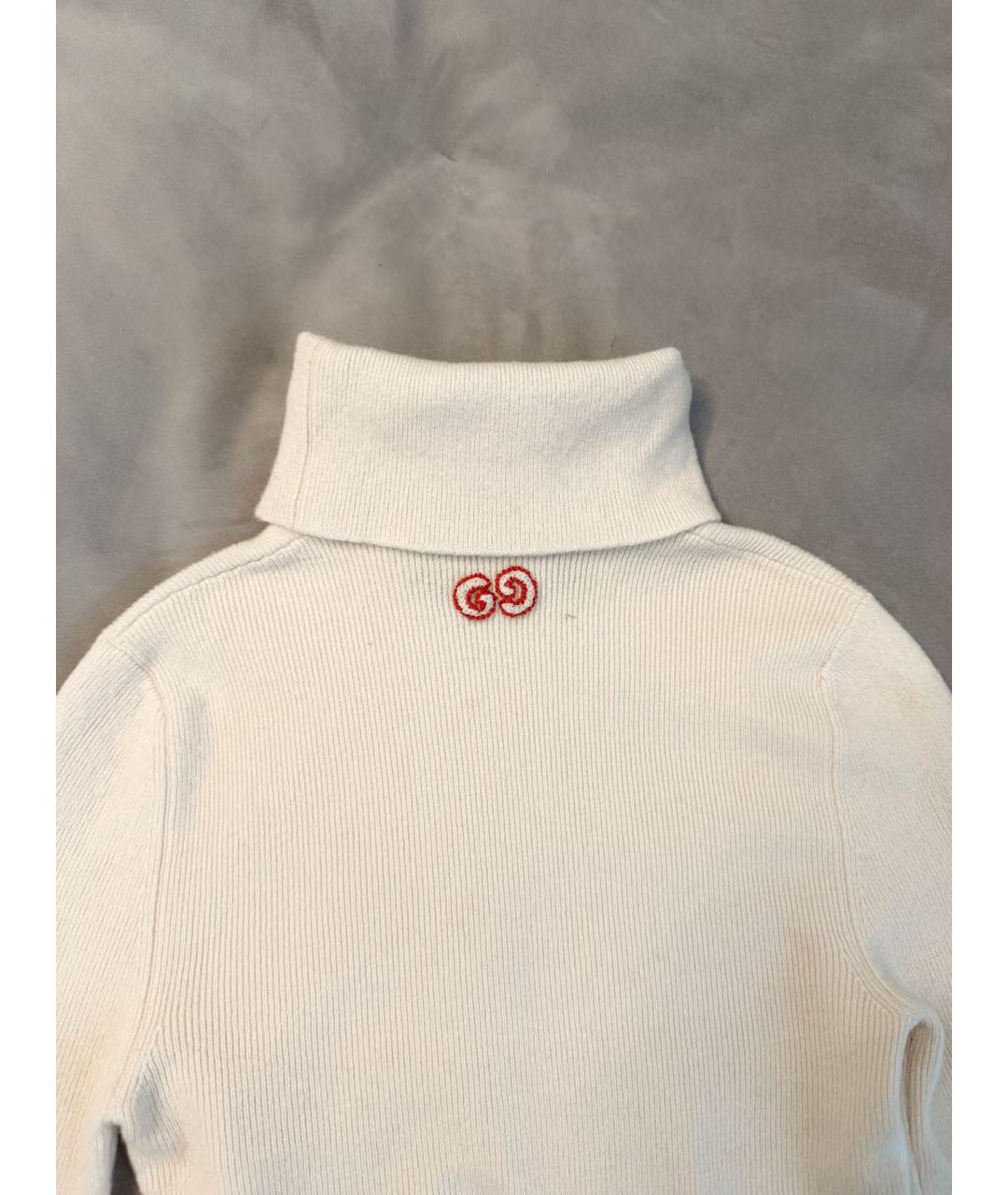 GUCCI Бежевая шерстяная водолазка, фото 2