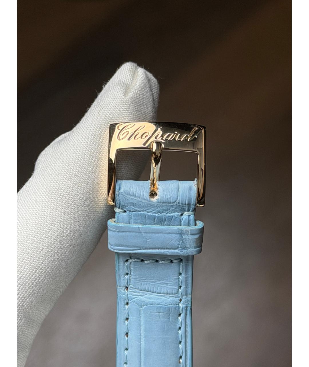 CHOPARD Белые часы из желтого золота, фото 6