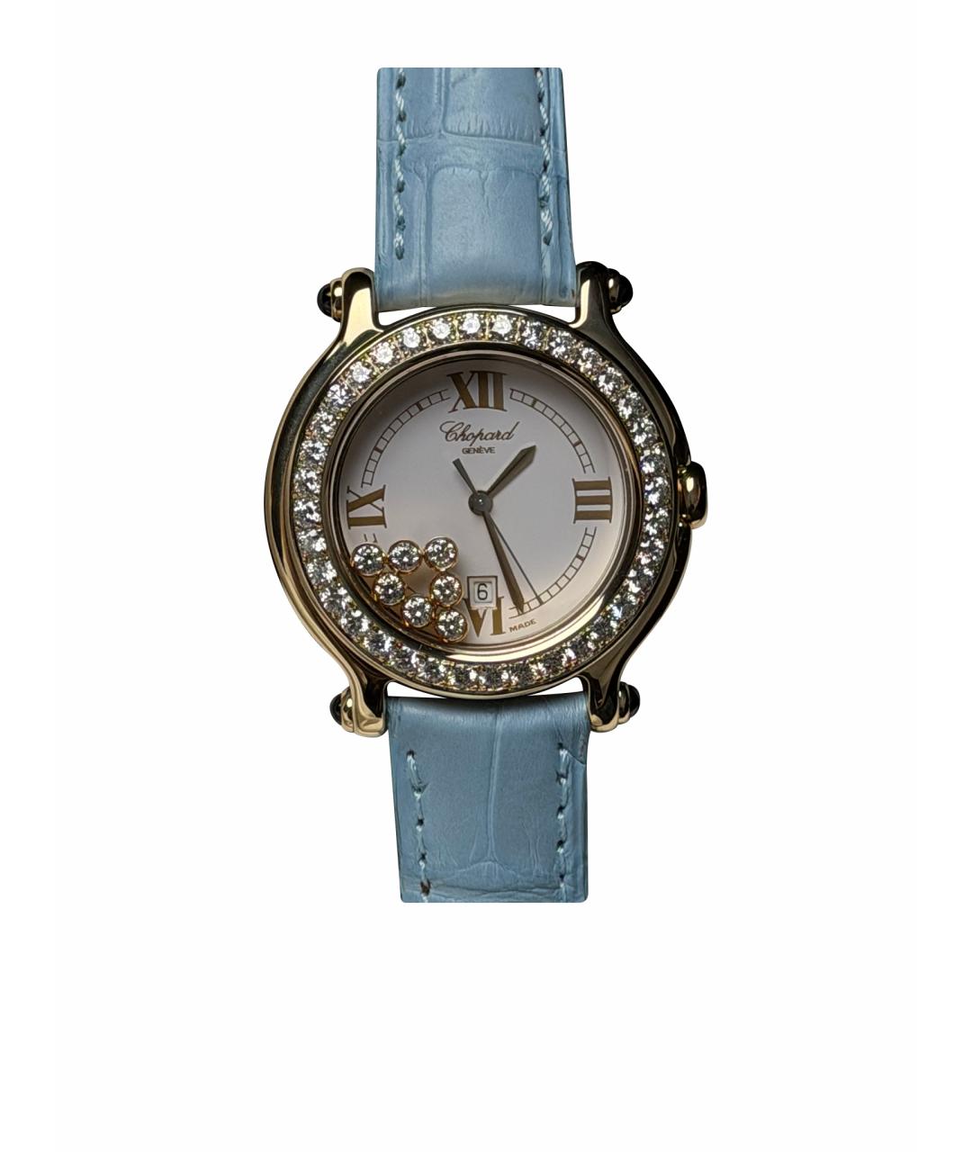 CHOPARD Белые часы из желтого золота, фото 1